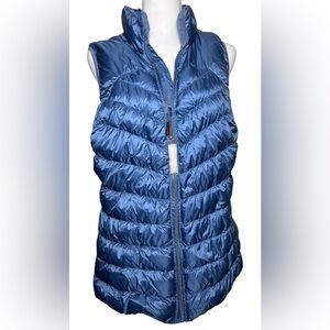 Tangerine NWT Women's 2X Large Lightweight Duck Down Puffer Vest Indigo Blue